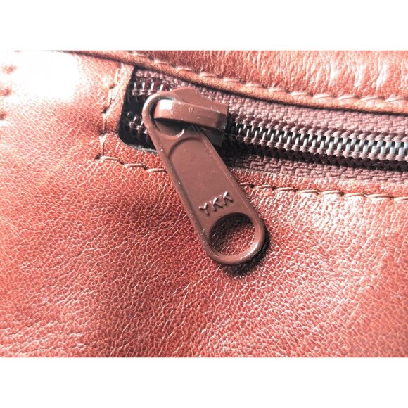 1970s Italian leather attache briefcase by Renwick Canada, Chestnut brown - Picture 3 of 10